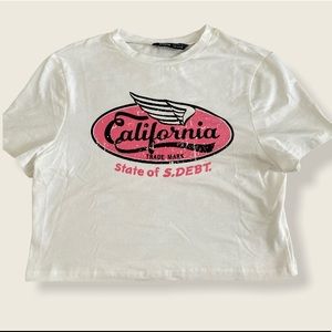 California Babydoll Crop Top